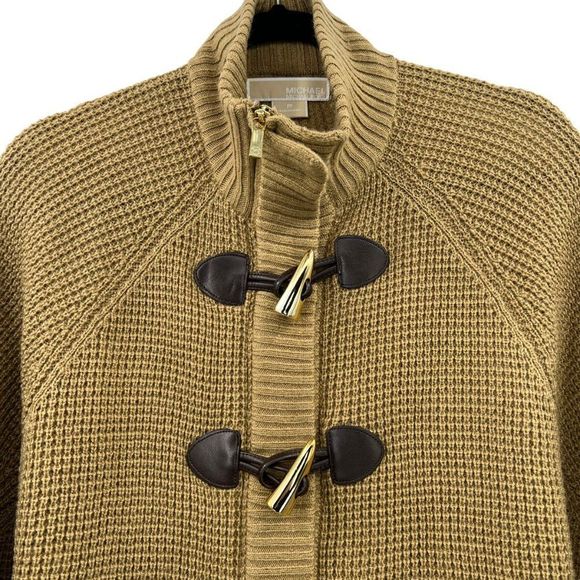 MICHAEL Michael Kors Camel Toggle Poncho - Picture 3 of 7